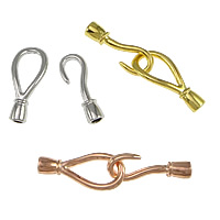 Zinc Alloy Hook and Eye Clasp, plated nickel, lead & cadmium free, 56mm  Approx 4mm 