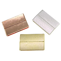 Fermoir magnétique en alliage de zinc, rectangle, Placage, plus de couleurs à choisir, protéger l'environnement, sans nickel, plomb et cadmium Environ Vendu par PC