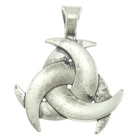 Zinc Alloy Jewelry Pendants, Moon, plated Approx 6mm, Approx 