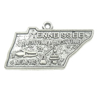 Zinc Alloy Message Pendants, Map, plated, with letter pattern Approx 1mm, Approx 