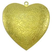 Brass Locket Pendants, Heart, plated Approx 2mm, Inner Approx 