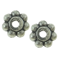 Zinc Alloy Spacer Beads, Flower, plated Approx 1mm 