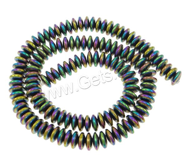Non Magnetic Hematite Beads, Rondelle, plated, different size for choice, more colors for choice, Hole:Approx 2mm, Length:Approx 15.7 Inch, Sold By Strand