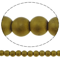 Perles hématite non-magnétique, hématite non magnétique, Rond, normes différentes pour le choix & givré, Jaune Environ 2mm Environ 15.7 pouce, Vendu par brin