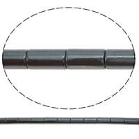 Не магнитные бусы из гематита, Немагнитный гематит, Трубка, разный размер для выбора, черный, отверстие:Приблизительно 1mm, длина:Приблизительно 15.7 дюймовый, продается Strand