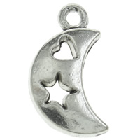 Zinc Alloy Jewelry Pendants, Moon, plated Approx 1mm, Approx 