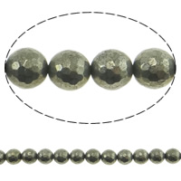 Nicht magnetische Hämatit Perlen, Non- magnetische Hämatit, rund, verschiedene Größen vorhanden & facettierte, originale Farbe, Bohrung:ca. 2mm, Länge:ca. 15.5 ZollInch, verkauft von Strang