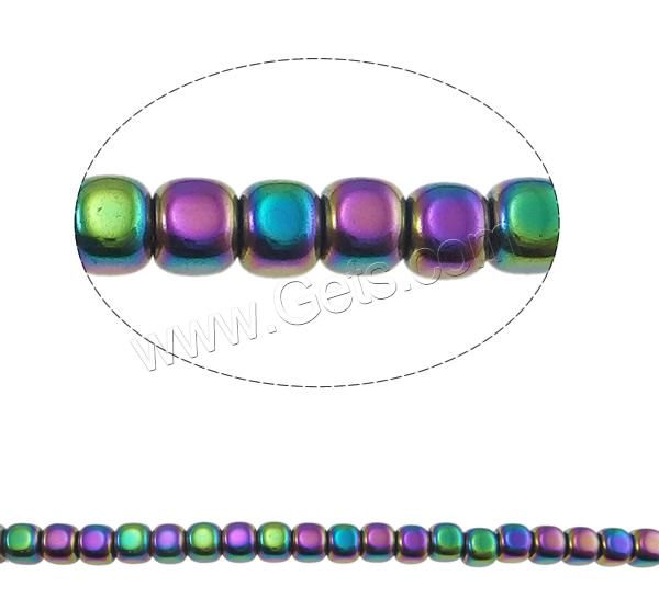 Non Magnetic Hematite Beads, Cube, different size for choice, more colors for choice, Hole:Approx 1mm, Length:Approx 15.5 Inch, Sold By Strand