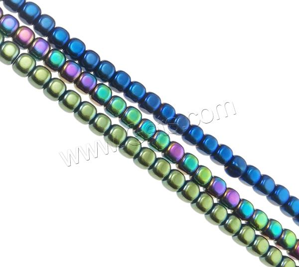 Perles hématite non-magnétique, hématite non magnétique, cube, normes différentes pour le choix, plus de couleurs à choisir, Trou:Environ 1mm, Longueur:Environ 15.5 pouce, Vendu par brin