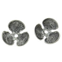 Zinc Alloy Bead Caps, Three Leaf Clover, plated Approx 1.5mm, Approx 