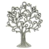 Bijoux pendentifs en Zinc alliage , alliage de zinc, arbre, Placage, plus de couleurs à choisir Environ 2.5mm, Environ Vendu par kg