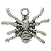 Pendentifs animaux en alliage de zinc, araignée, Placage, plus de couleurs à choisir Environ 1.5mm, Environ Vendu par kg