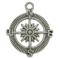 Zinc Alloy Jewelry Pendants, Compass, plated Approx 2mm, Approx 