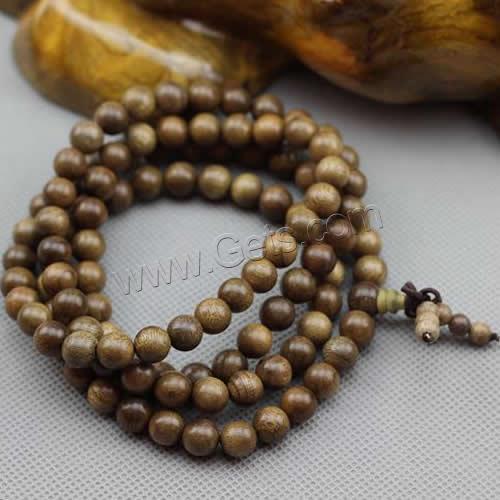 108 Mala Beads, Phoebe, with nylon elastic cord, Round, different length for choice & Buddhist jewelry & different size for choice, 6Strands/Lot, Sold By Lot