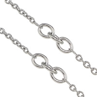 Stainless Steel Oval Chain, original color  