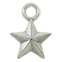 Zinc Alloy Star Pendant, plated Approx 1mm, Approx 