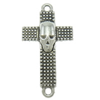 Zinc Alloy Connector Bar, Cross, plated, 1/1 loop Approx 2mm, Approx 
