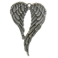 Wing Shaped Zinc Alloy Pendants, plated Approx 3mm, Approx 