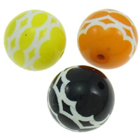 Solid Color Acrylic Beads, Round Approx 2mm 