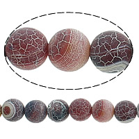 Natural Effloresce Agate Beads, Round, 10mm Approx 1.2mm Approx 14 Inch, Approx 