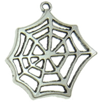 Zinc Alloy Jewelry Pendants, Spider Web, plated, hollow Approx 1mm, Approx 