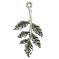 Zinc Alloy Leaf Pendants, plated Approx 1.5mm, Approx 