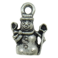 Zinc Alloy Christmas Pendants, Snowman, plated, Christmas jewelry Approx 1.5mm, Approx 