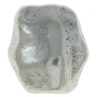 Perlas de pepita de aleación de zinc, Pepitas, chapado, más colores para la opción, 12x13x8mm, agujero:aproximado 3.5mm, aproximado 260PCs/KG, Vendido por KG