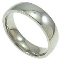 Stainless Steel Finger Ring, Donut, original color US Ring 