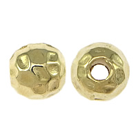 Zinc Alloy Jewelry Beads, Round, plated, hammered nickel, lead & cadmium free, 8mm Approx 3mm 