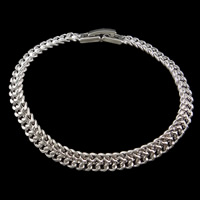 Brass Bracelets, silver color plated, nickel, lead & cadmium free Approx 6.5 Inch 