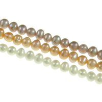 Potato Cultured Freshwater Pearl Beads, natural Grade AA, 3.5-4mm Approx 0.8mm Approx 15 Inch 