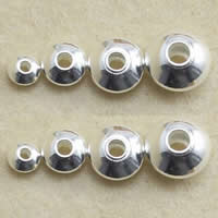 Sterling Silver Spacer Beads, 925 Sterling Silver, Flat Round 