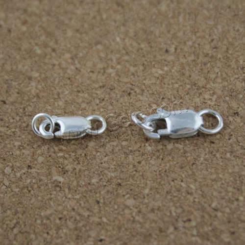 Sterling Silver Lobster Claw Clasp, 925 Sterling Silver, different size for choice, 100PCs/Bag, Sold By Bag