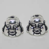 Thailand Sterling Silver Beads, Buddha Approx 2-3mm 