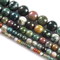 Natural Indian Agate Beads, Round Approx 15.5 Inch 