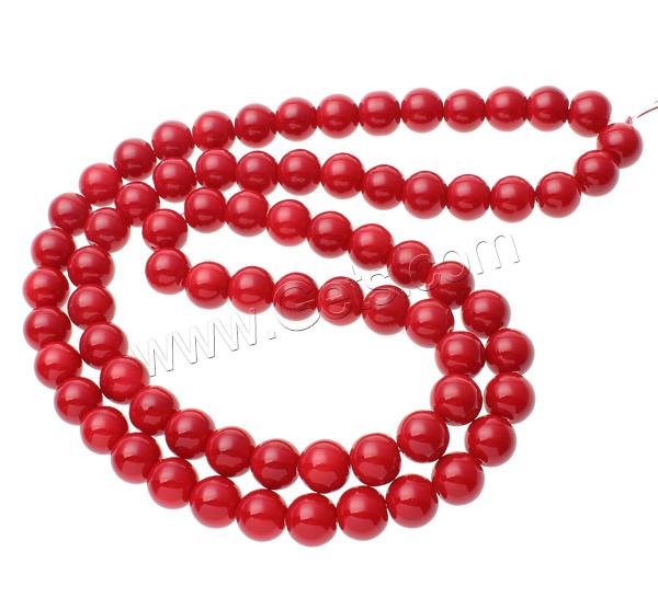 Baking Varnish Glass Beads, Round, stoving varnish, different size for choice, more colors for choice, Hole:Approx 1mm, Length:Approx 31.5 Inch, Sold By Strand