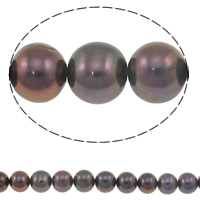 Potato Cultured Freshwater Pearl Beads, natural, violet deep, Grade AAA, 8-9mm Approx 0.8mm Approx 15 Inch 