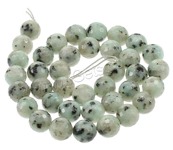 Lotus Jaspis Perlen, Lotos Jaspis, rund, verschiedene Größen vorhanden & facettierte, Bohrung:ca. 1mm, Länge:ca. 15 ZollInch, verkauft von Strang