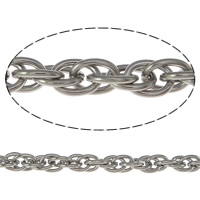 Rope Chain en acier inoxydable, Acier inoxydable 304, chaîne de corde 0.8mm, Environ Vendu par lot