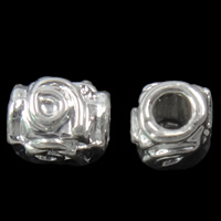 Zinc Alloy Jewelry Beads, Tube, plated nickel, lead & cadmium free Approx 3mm 