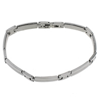 Stainless Steel Chain Bracelets, original color  Approx 8.5 Inch 