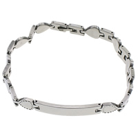 Stainless Steel Bracelet Setting, original color   Inner Approx 0.6mm Approx 9 Inch 