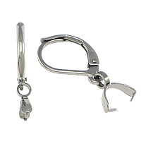 Stainless Steel Lever Back Earring Component, original color [