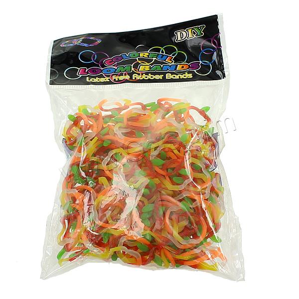 Loom Bands, Gummi, Apfel, verschiedene Verpackungs Art für Wahl & für Kinder, farbenfroh, 1mm, verkauft von Tasche