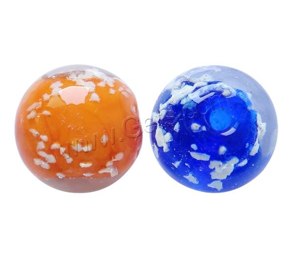 Luminous Lampwork Beads, Round, handmade, different size for choice & luminated, more colors for choice, Sold By PC
