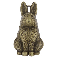 Zinc Alloy Animal Pendants, Rabbit, antique bronze color plated, nickel, lead & cadmium free Approx Approx 