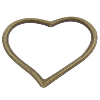Zinc Alloy Linking Ring, Heart, antique bronze color plated, nickel, lead & cadmium free Approx 