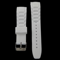 Silicone Watch Band, stainless steel buckle Approx 7.5 Inch 