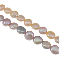 Pièce de culture des perles d'eau douce, perle d'eau douce cultivée, pièce de monnaie, naturel, plus de couleurs à choisir, grade AAA, 12-13mm Environ 0.8mm Environ 15.3 pouce, Vendu par brin